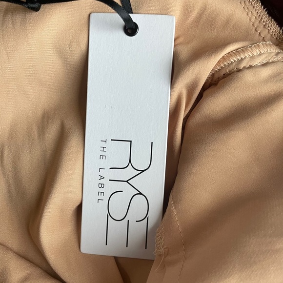 Ryse the Label Zuri-Mesh Cranberry Ruched Dress K3 - Picture 3 of 5